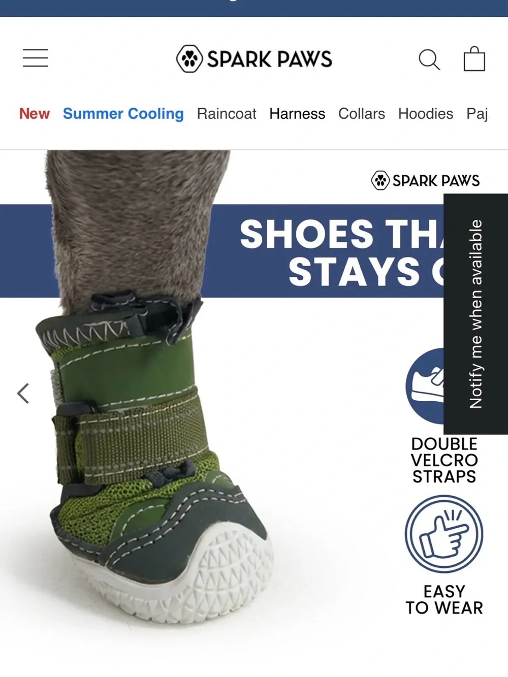 Spark Paws Green Hot Pavement Pawtector Dog Shoes